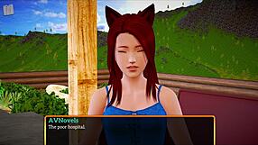 Blonde and redhead in anime family scene with big tits and asses getting fucked homemade style.