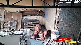 I fucked my sister-in-law on the terrace in the open air.