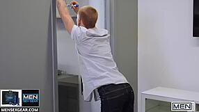 theo brady wants alone time with alex mecum pours coffee on co-worker chest to clear room men.