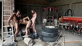 Hot Gay Orgy Explodes with Bareback Group Action