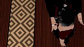 intense sucking by femboy on fake cop.