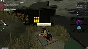 Latina whore bends over for deepthroat and doggystyle in Roblox porn