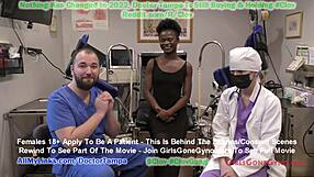 rina arem's humiliating gyno exam at tampa university, spreading her pussy for the doctor