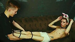 Mouth Fucking Using Bondage Shibari Casey Donovan David Galager