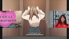 Harlot Hayes in a hot React scene with cum and animecreampie action