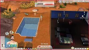 The hetero sim finally gives in to gay temptation 😏