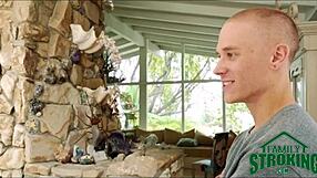 teen with stepbrother and boyfriend blindfolded