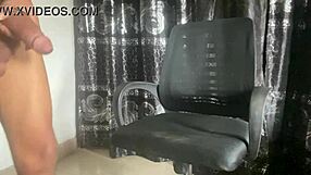 gay solo masturbation practice with big banana cock