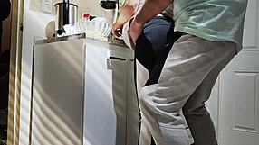 Boyfriend Introduces Cucumber To Wife While Cooking