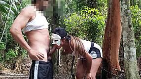 Big cock Latina teen gets anal sex in public park