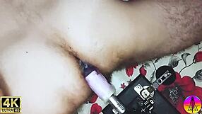 Damn! Gay Husband Takes Rubber Cock in Ass from Wife!