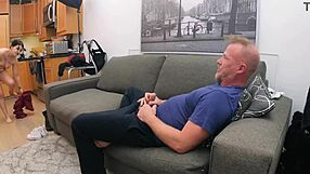 i watch britney mason getting intense anal hardcore on the living room couch, her latina ass and pussy taking every inch of cock