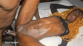 while intimate, he filled her with essence