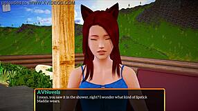 Blonde and redhead in anime family scene with big tits and asses getting fucked homemade style.