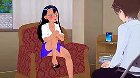 Hey, please bully me, Miss Nagatoro, in this wild hentai scene!