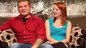 redhead couple decides to heat up their reality with a daring threesome plan