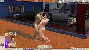 The hetero sim finally gives in to gay temptation 😏