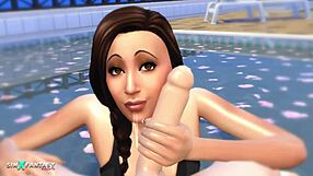 I dive into passionpool with jade rosa in sims 4 hentai