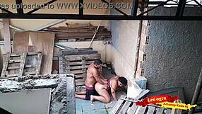 I fucked my sister-in-law on the terrace in the open air.