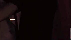 girl dominates old man and teen 18+ babe in bondage femdom session.