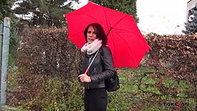 French girl joined a stranger in a van to get her pussy toasted