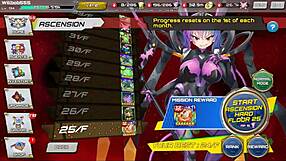 Secretary dominated in hentai game, pussy overflowing