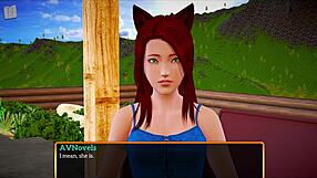 Blonde and redhead in anime family scene with big tits and asses getting fucked homemade style.