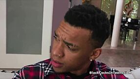 Asian beauty relaxes after shopping with big black cock therapy