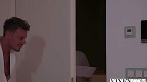 vixen naughty holly cant control herself when bf is away, craving handjob and cum