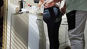 Boyfriend Introduces Cucumber To Wife While Cooking