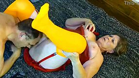 granny velma licks and sucks dick to cum