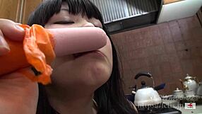 plump asian bbw sora sniffs cock and gives blowjob in complete edition