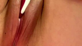 close up play with wet and juicy contractions