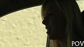 appealing teen enjoys sexy activities