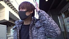 dancer nurse deepthroats and rides in homemade asian blowjob.