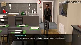 3D animated game with anime-style big tits and curvy body