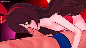 Amber in Bikini Gives Wild Foot Action in 3D Cartoon!