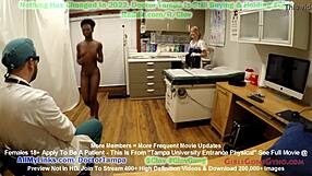 rina arem's humiliating gyno exam at tampa university, spreading her pussy for the doctor