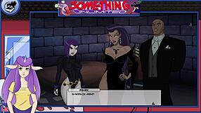 Redhead teen 18+ with big tits and ass plays a sexy game