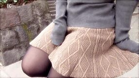 Japanese mature woman with big sagging tits gets naughty