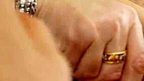 Milf Amateur Gives Funny Blowjob And Handjob Closeup Backstage