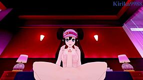 iono nanjamo and rosa mei have intense sex in pokemon pov hentai with big tits and creampie.
