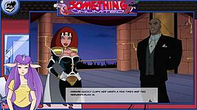 Redhead teen 18+ with big tits and ass plays a sexy game