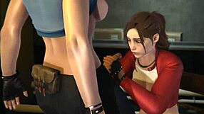 Futa Resident Evil - Claire Redfield Creampied by Jill Valentine in 3D