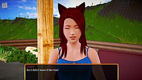 Blonde and redhead in anime family scene with big tits and asses getting fucked homemade style.