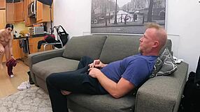 i watch britney mason getting intense anal hardcore on the living room couch, her latina ass and pussy taking every inch of cock