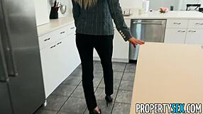 propertysex hot real estate agent with big tits bangs client in hardcore scene