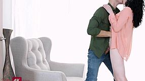 Slim Brunette Feels Intense Pleasure From Sodomy And Cum