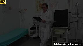 Watch hot blonde milf Lenny Sweet get drilled by young medic!