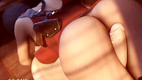 overwatch 2b gets anal creampie!